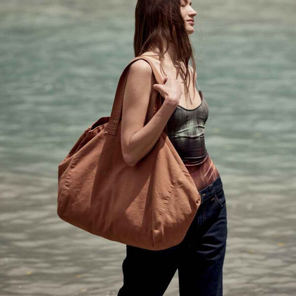 Kimood Faded Cotton Shopper Thumbnail