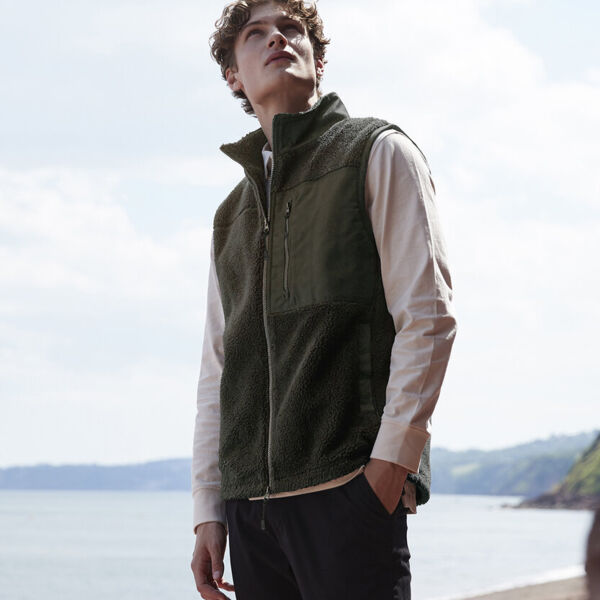 Recycled sherpa gilet Thumbnail