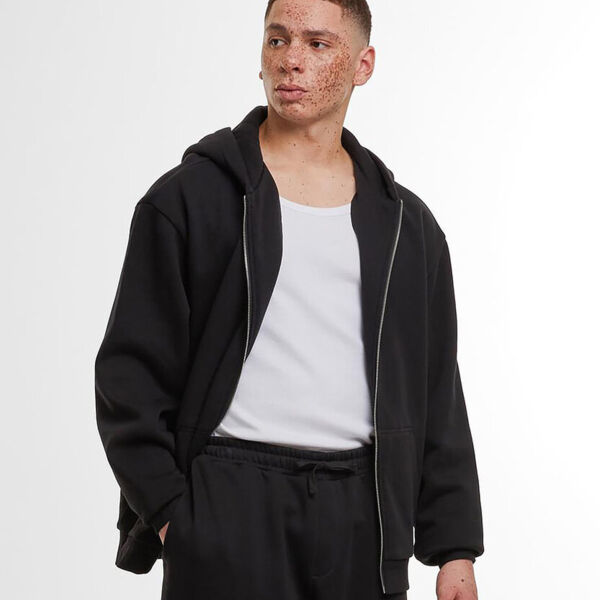 Loose-fit zip hoodie Thumbnail